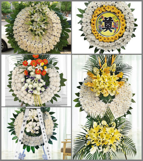 山东青岛平度市蓼兰镇后陈家村花圈速递