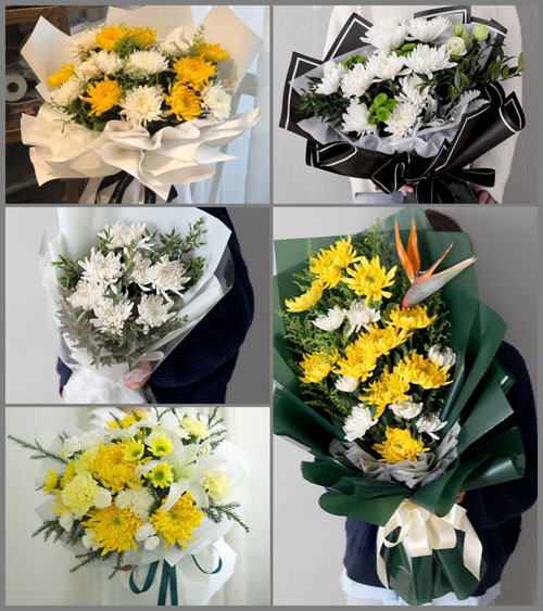 山东青岛平度市蓼兰镇后陈家村白事花束代送